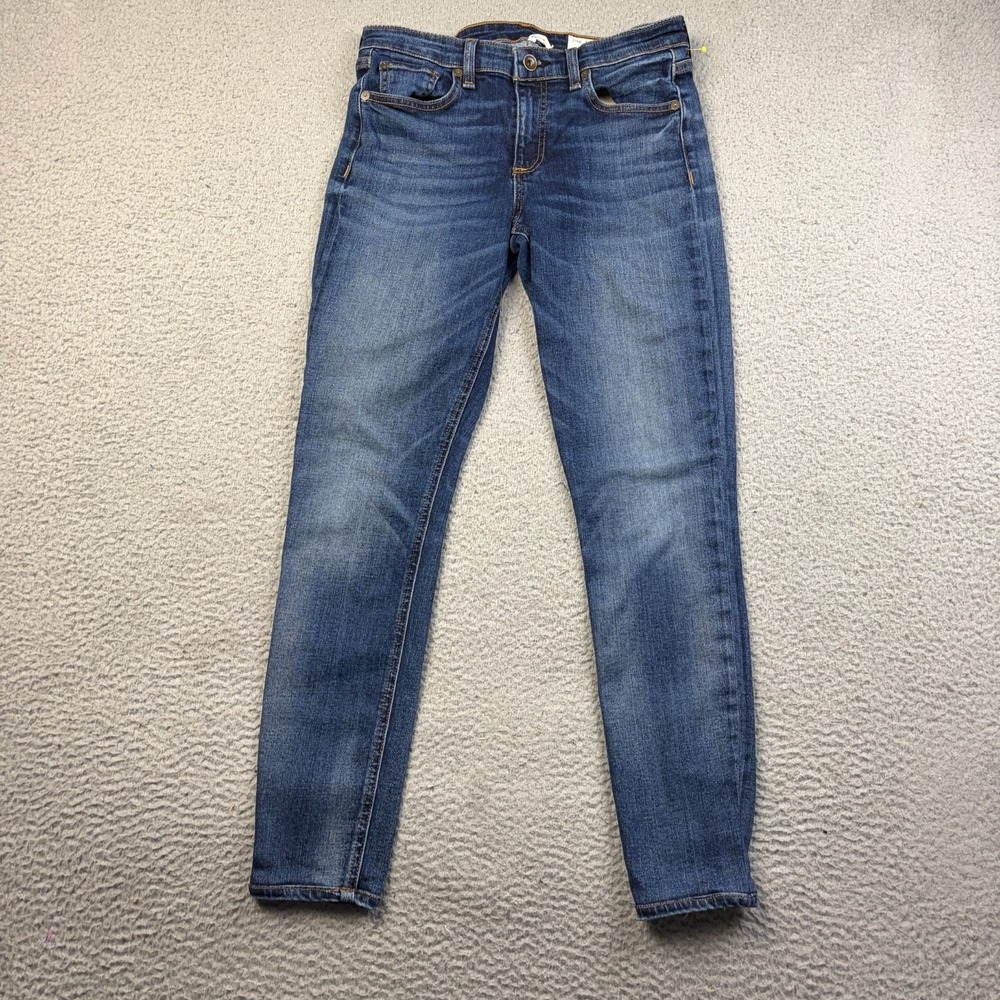 rag & bone Jeans Womens Cate Mid Rise Skinny Blue Denim Ankle Stretch Size 27